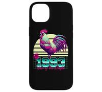 1993 Année du Coq rétro années 80 Vaporwave Zodiaque Chinois Coque pour iPhone 14 Plus