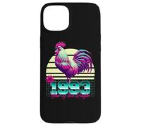1993 Année du Coq rétro années 80 Vaporwave Zodiaque Chinois Coque pour iPhone 15 Plus