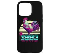 1993 Année du Coq rétro années 80 Vaporwave Zodiaque Chinois Coque pour iPhone 15 Pro Max