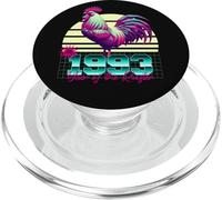 1993 Année du Coq rétro années 80 Vaporwave Zodiaque Chinois PopSockets PopGrip pour MagSafe
