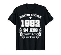 1993 Édition Limitée 34 Ans Toujours Au Top Anniversaire T-Shirt Graphique avec Valeur