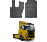 1995-2004 Scania L Tapis de sol en caoutchouc noir 2 pcs