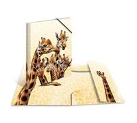 [19957] HERMA Chemise à élastiques Animaux exotiques, A4, girafes