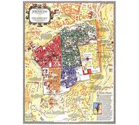 1996 Jérusalem, la vieille ville Carte