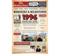 1996 Memories and Milestones: Echo of a Golden Age - The Celebration Edition: A Nostalgic Birthday or Anniversary Gift for Someone Special