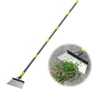 199cm Garden Shovel Multi Function Flat Shovel with Ergonomic Handle Adjustable Length for Weeding,Scraping and Ice Removal