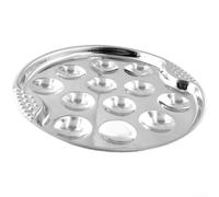 19cm Snail Grill Pan Stainless Steel BBQ Plate(Single) | 12-head design, even heating, 430 steel, pour ideal for snails, shrimp, garlic butter cooking