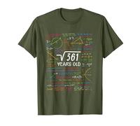 19e Anniversaire Fille Garçon Racine Carrée 361 = 19 Ans T-Shirt, Homme, Olive, XXL