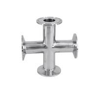 19mm-108mm Pipe OD x 1.5"/2"/2.5"/3"/4" Tri Clamp Cross 4 Ways Splitter 304 Stainless Fitting Beer Wine(108mm OD K119mm) Plumbing Fittings