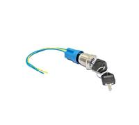 19mm 2 position Key lock switch with key and plug with 15cm cable NWPNLXEA