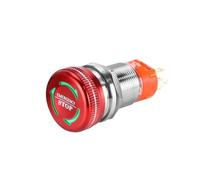 19mm 22mm Metal Emergency Stop Switch Mushroom Button Emergency Button Switch Small Power Emergency Stop Symbol NWPNLXEA(Green,9-24V_22MM)