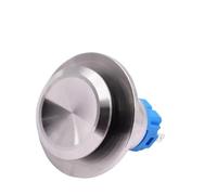 19mm 3 Pin Metal Smart Toilet Automatic Flush Push Kick Button Switch Stainless Steel Latching Lock Momentary Reset Round Switch NWPNLXEA(Momentary)