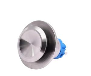 19mm 3 Pin Metal Smart Toilet Automatic Flush Push Kick Button Switch Stainless Steel Latching Lock Momentary Reset Round Switch NWPNLXEA(Latching)