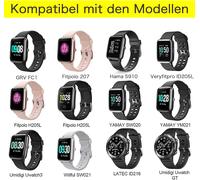 19Mm Bracelets De Montre Pour Hama 5910,Id205L Silicone Sport Remplacement Pour Grv Fc1,Fitpolo H205L Watchband Compatible Avec Blackvie Sw01,Letscom,Lifebe,Willful,Yama Id215G,Sw0[MON9262394]