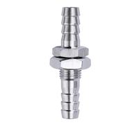 19mm Hose Barb OD 304 Stainless Steel Bulkhead Straight Hex Union Pipe Fitting Connector