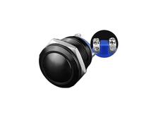 19mm Metal Button Switch Access Control Switch Spherical High Head Flat Arc Circle Start Self Reset Switch Screw Bottom NWPNLXEA(High head green)