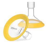19mm Oval Shields Compatible with Medela Pumps, Pump Replacement Parts in Style, Symphony, Swing Maxi, Harmony and Personalfit Flex - Breast Pump Accessories