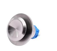 19mm Stainless Steel 3 Pin Smart Toilet Automatic Flush Push Button Switch Latching Momentary Reset Self-locking Kick Switch NWPNLXEA(Momentary)