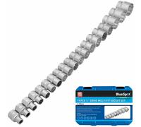 19pc Gear Serrure Multi Prise Set 8-32mm 1.3cm Dr Double Hex T Star Af MM 01554