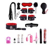 Cuson – Coffret de sextoys 19 pièces Bondage SM Cosplay pour couple Violet Kj4