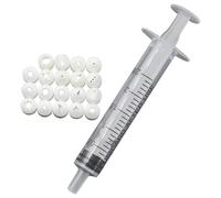 19pcs Conseils de tuyauterie, modélisation des mini-conseils de pipette jouets Ensemble avec seringue, outils décoration gâteaux miniatures pour mini-argile argile argileuse artisanat à gâte