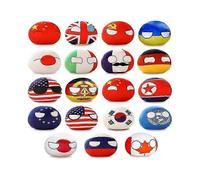 19pcs Country Balls Plushies Set - Cute 10cm Stuffed Toys for All Ages