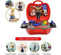 19Pcs Garçon Jouets Pretend Building House Play Outils Set Enfants Outils De Construction Poignet Box Play House G