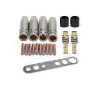 19pcs Welding Torch Nozzle Part Kit Conical Nozzle Sleeve Rod Tool Set for Binzel 15ak Welder Acces (haoyi