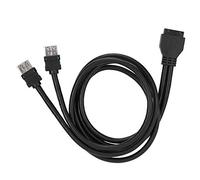 19Pin / 20Pin Connecteur Femelle vers Câble de sur Panneau pour Carte Mère USB3.0 Avant Double avec Pieds Fixes(0.8m)