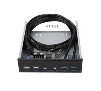 19PIN USB 3.0 and USB 2.0 Front Panel Extension Cable with HD Audio Support for PC Case Fan Controller and Motherboard Connectivity