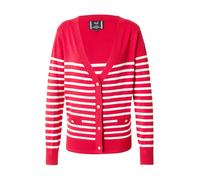 19V69 ITALIA Cardigan 'Fulvia' rouge / blanc, Taille XXL