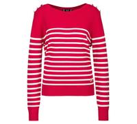 19V69 ITALIA Pull-over 'Flora' rouge / blanc, Taille XL