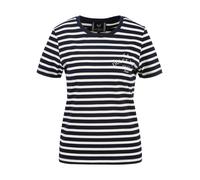 19V69 ITALIA T-shirt 'Bella Marina' bleu marine / jaune d'or / magenta / blanc, Taille XS