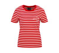 19V69 ITALIA T-shirt 'Bella Marina' jaune d'or / rouge / lie de vin / blanc, Taille L