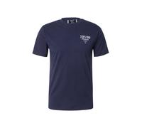 19V69 ITALIA T-Shirt 'Frank' bleu marine / blanc, Taille L