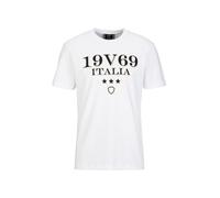 19V69 ITALIA T-Shirt 'Rafael Carrier 3' beige / noir / blanc, Taille L