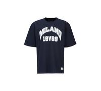 19V69 ITALIA T-Shirt 'Tamaro College' bleu marine / blanc, Taille L