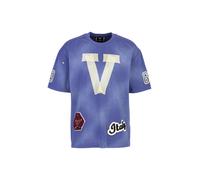 19V69 ITALIA T-Shirt 'Tamaro Fade' bleu violet / noir / blanc, Taille XXL
