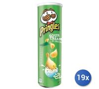 19X Multipack Chips Pringles 175G Crème Et Oignon