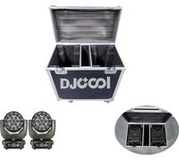 19x15W LED Wash Zoom Moving Head Light, 300W de puissance totale, contrôle DMX512, 1 valise de vol