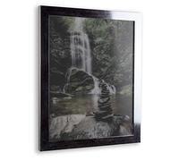 1a Bilderrahmen Cadre Photo Diamond 40x60 cm Argent Brillant Vintage idéal pour Broderie Diamant avec Verre Acrylique Claire 1 mm