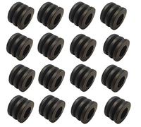 1a-sports Charlsten Lot de 16 tampons en caoutchouc pour barres de 16 mm