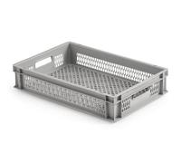 1a-TopStore Eurobox Caisse empilable et de transport, ajourée, perforée, poignées ouvertes, différentes tailles (60 x 40 x 13 cm)