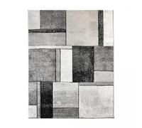 1A2T - Petit Tapis d'Entree Interieur Gris 60x110 cm - Tapis Salon Moderne Design Geometrique Rectangulaire - Tapis Entrée Intérieur idéal pour l'entrée, 1446