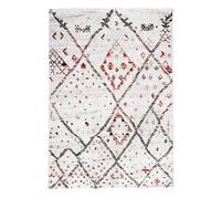 1A2T - Tapis Berbère Style 120x170cm, Tapis Chambre d'amis Tapis Ecru Motif Berbère, Tapis de Forme Rectangulaire, 11346