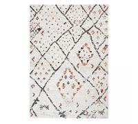 1A2T - Tapis Berbere - Tapis Entree Interieur 60x110 cm Crème - Tapis Salon Design Moderne - Petit Tapis d'Entrée d'Intérieur Idéal pour l'Entrée, 2607