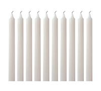 1ABOVE Lot de 10 bougies de ménage non parfumées - 5 heures de combustion - Cire blanche de qualité supérieure