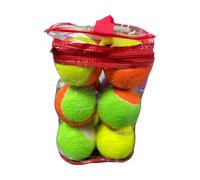 1ABOVE Lot de 12 balles de Tennis Multicolores pour Chiens avec Sac de Transport, Lancer et rapporter, Exercice en Plein air, Jeu de Lancer et très Amusant pour Chiens et Chiots