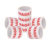 1ABOVE Lot de 12 rouleaux de ruban adhésif Fragile pour emballage 48 mm x 66 m | 54 microns | Idéal comme ruban adhésif transparent pour colis, ruban adhésif d'emballage solide et transparent pour