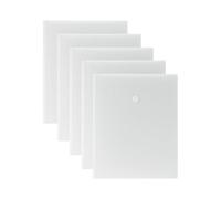 1ABOVE Lot de 5 pochettes transparentes A5 à bouton-pression en plastique avec fermeture à pression pour le bureau, l'école et la maison